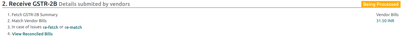 GSTR-2B í bið eftir móttöku
