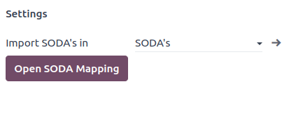 Uppsetning SODA dagbókar.
