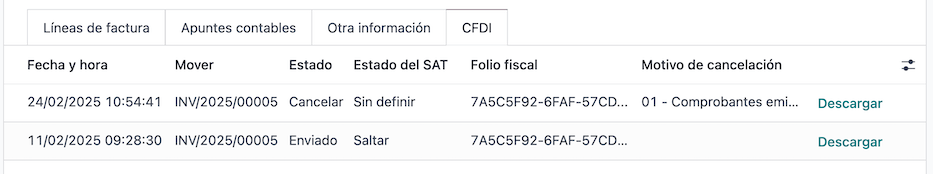 CFDI to Public Customer field configuration.