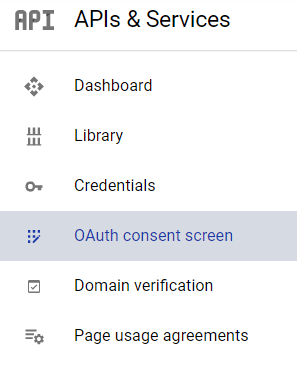 Valmynd fyrir Google OAuth samþykkisskjá.