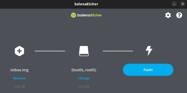 Skrifa (flasha) SD-kort með balenaEtcher