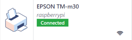 Prentari eins og hann birtist í tækjalista IoT-appsins.