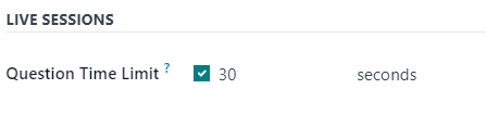Hlutinn Beinar lotur á flipanum Valkostir í Odoo Surveys forritinu.