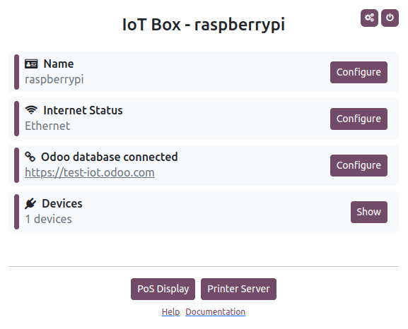 Heimasíða IoT box