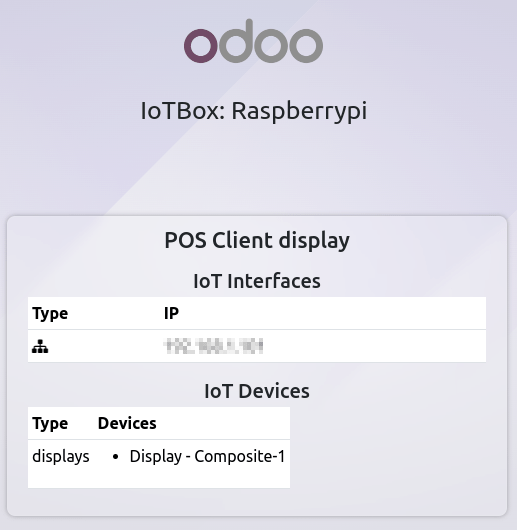 Sölukerfi skjár með IP-tölu IoT box