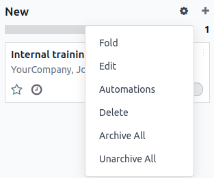 Búa til sjálfvirknireglur úr kanban-stigi