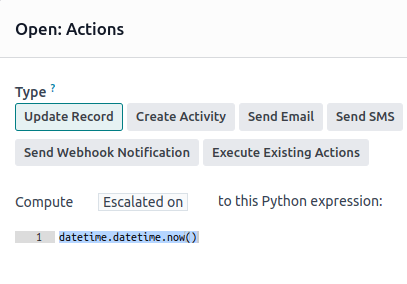 Reikna sérsniðinn datetime-reit með Python-segð