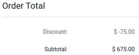Afsláttur í millisamtölu