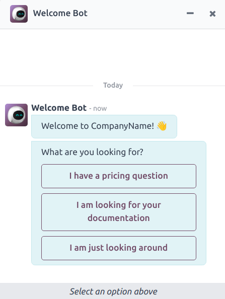Sýn á spjallglugga þar sem þjónustumiði hefur verið búinn til í Odoo Live Chat.
