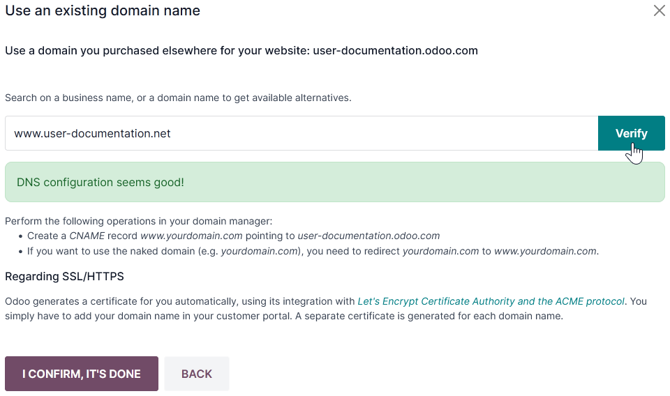 Tengja lén við Odoo Online gagnagrunn