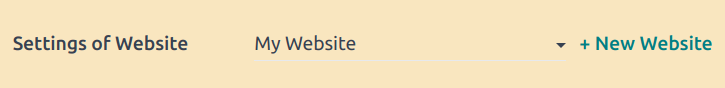 Hnappur fyrir nýja vefsíðu