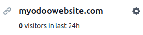 Smelltu á tannhjólstáknið í lista yfir vefsíður.