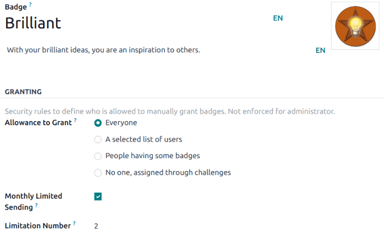 Upplýsingasíða fyrir nýtt merki.