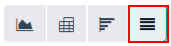 Nærmynd af tákninu fyrir listayfirlit í CRM forritinu.