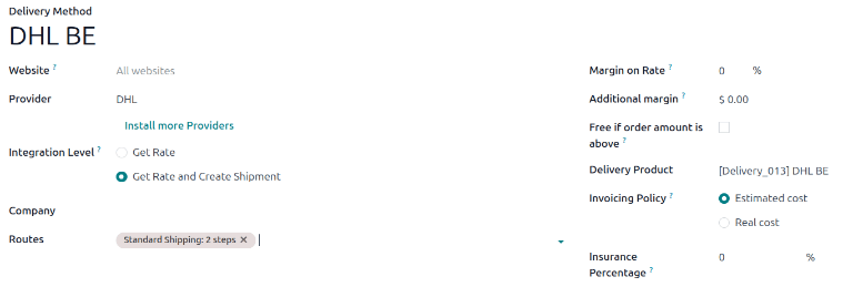 Sýnir valdar leiðir á formi sendingaraðferðar.
