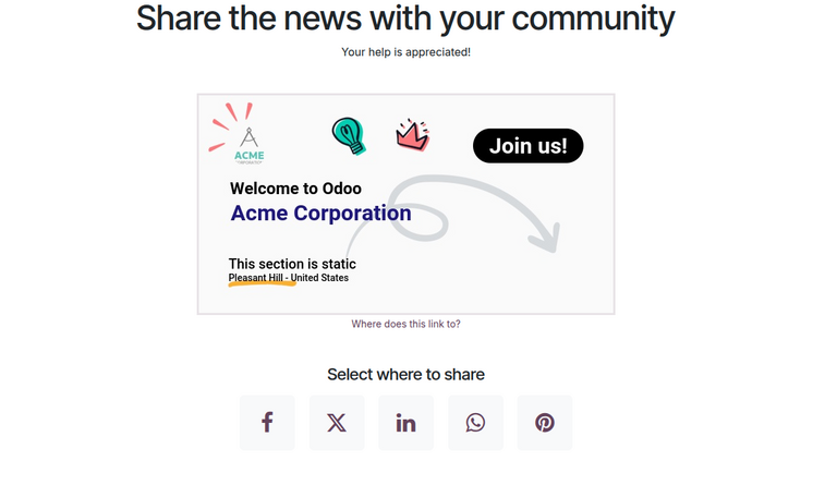 Forskoðun á kortaherferð í Odoo Marketing Card.