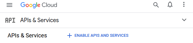 Virkja APIs and Services á API-verkefninu.