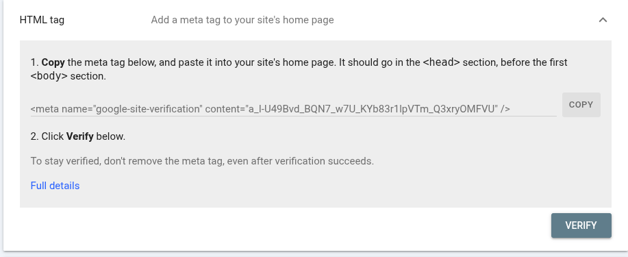 Opna HTML-taghlutann.